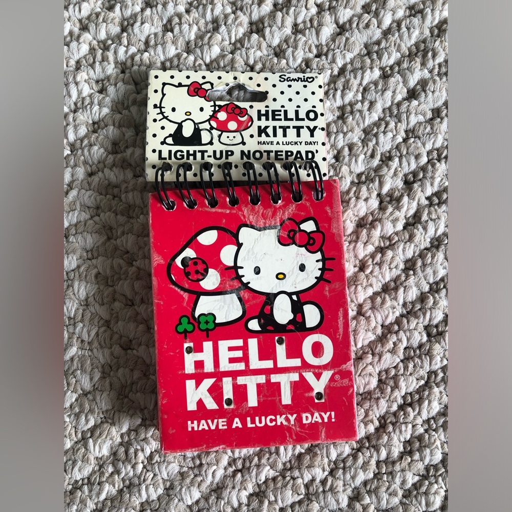 New Sanrio Hello Kitty Red Light-Up Notepad